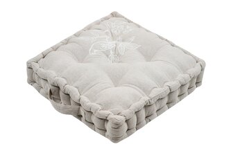 Sedací polštář na zem CLARINE béžová 45x45 cm France