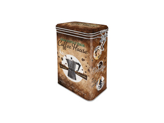 Nekupto Plechová dóza s klipem Coffee House NA31103