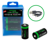 Aku LR14 (C) Li-lon 2300mAh 1,5V-2ks s USB-C nabíjením