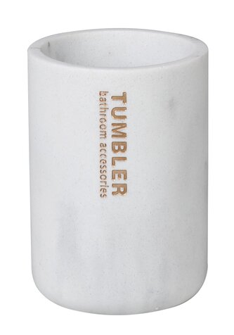 Koupelnový keramický set MARBLE bílá Mybesthome