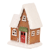Domek perníkový - terakota, LED osvětlení, barevně zdobený