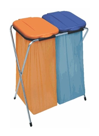 Stojan na odpadky ECOFIX 2 modrá, oranžová