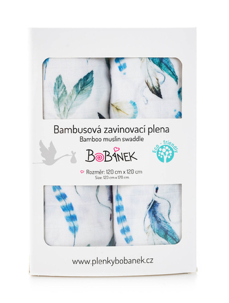 Bambusová zavinovací plena Digitisk - Lapače snů 120 x120 cm