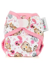Bobánek Novorozenecké svrchní kalhotky suchý zip - Růžová zvířátka