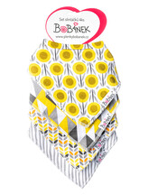 Bobánek - Set slintáčků 4 ks - Slunečnice