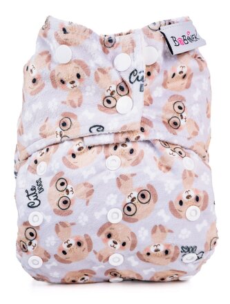 Bobánek Kapsová extra jemná AIO plenka Premium patentky - Cute dogs