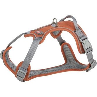 Postroj PREMIUM ACTIVE, rezavá - M: 49-69 cm/ 20 mm