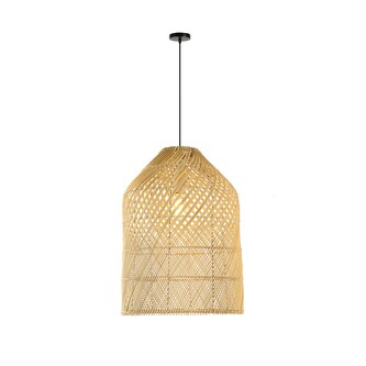 Immax BOHO PELO designové závěsné svítidlo, D35cm. E27,  přírodní ratan Immax BOHO PELO designové závěsné svítidlo, D35cm. E27,  přírodní ratan
