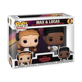 Funko POP TV: Stranger Things S4 - Max & Lucas 2-pack Funko POP TV: Stranger Things S4 - Max & Lucas 2-pack