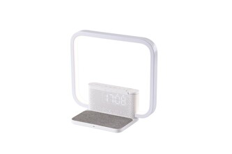 LED stolní lampička, budík CRANE s Qi bezdrátovým nabíjením 10W LED stolní lampička, budík CRANE s Qi bezdrátovým nabíjením 10W