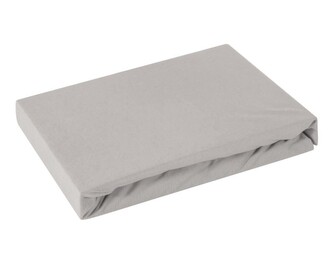 Jersey napínací prostěradlo GOLD stříbrná, různé rozměry, 100% bavlna, MyBestHome