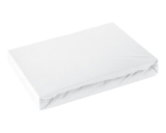 Jersey napínací prostěradlo GOLD bílá, různé rozměry, 100% bavlna, MyBestHome