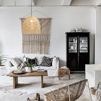 Immax BOHO PELO designové závěsné svítidlo, D50cm. E27, přírodní ratan Immax BOHO PELO designové závěsné svítidlo, D50cm. E27, přírodní ratan