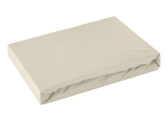 Jersey napínací prostěradlo GOLD béžová, různé rozměry, 100% bavlna, MyBestHome