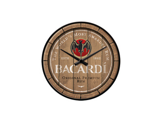 Nekupto Nástěnné hodiny Bacardi (logo) NA51201