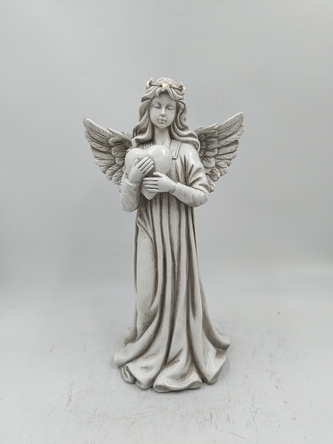Anděl se srdíčkem 41x22x16,5 cm