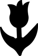 Ozdobná děrovačka, 25 mm, tulipán