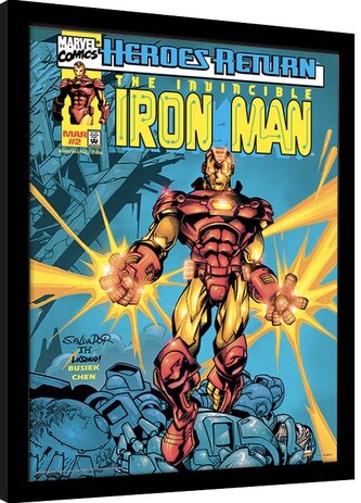 Obraz na zeď - Marvel Comics - Iron Man Heroes Return, 30 × 40 cm