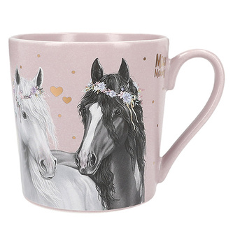 Hrnek Miss Melody, Fialový - You make my heart smile