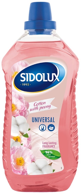Sidolux Universal Soda Power COTTON WITH PEONY 1 l - univerzální čisticí prostředek
