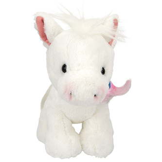 Plyšový koník Miss Melody, Bílý s duhovým copánkem