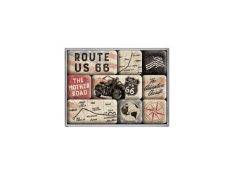 Nekupto Sada magnetů Route 66 Bike Map NA83117