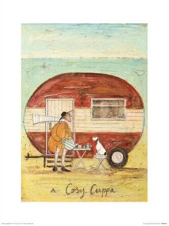 Umělecký tisk Sam Toft - A Cosy Cuppa, 60 × 80 cm