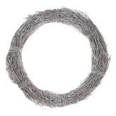 Proutěný věnec - průměr 40 cm, barva bílá.