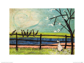 Umělecký tisk Sam Toft - Doris and the Birdies, 40 × 30 cm