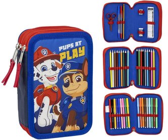 Školní trojdílné pouzdro Paw Patrol|Tlapková patrola: Psí záchranáři (13 x 20 x 7 cm)