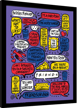 Obraz na zeď - Friends 30 Years - Quotes, 34.3 × 44.5 cm