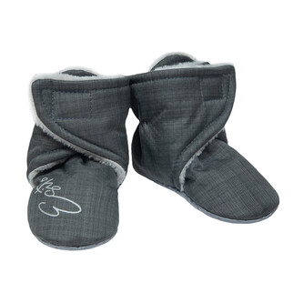 Capáčky barefoot Softshell Lamb Grey; Barva: šedá; Velikost: 4 - délka stélky: 14 cm