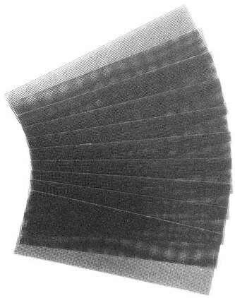 Brusná mřížka na sádrokarton C100 93x290mm - 10 ks Brusná mřížka na sádrokarton C100 93x290mm - 10 ks