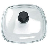 poklice 26x26cm sklo, vč. plast. úchytu do 250°C, vhodné na BAF