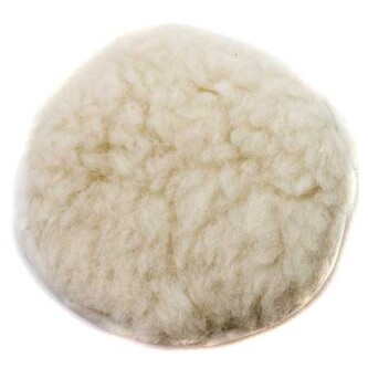 Leštící kotouč 125mm z přírodní vlny, aretace šňůrkou