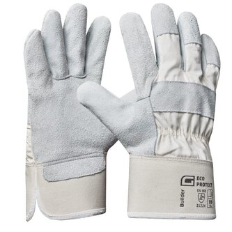 GEBOL - BUILDER pracovní rukavice hovězí kůže - velikost 10 (blistr)