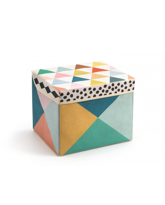 DJECO Pestrobarevná krabička na hračky