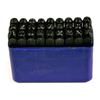 Razidla písmena 4mm - 27 ks