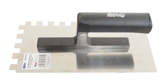 Hladítko nerezové 270x130mm zub 12mm - plastová rukojeť