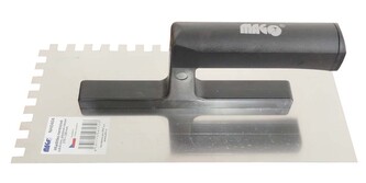 Hladítko nerezové 270x130mm zub 8mm - plastová rukojeť