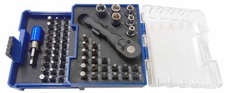 Sada šroubovacích bitů a nástrčných klíčů s ráčnou - 58 dílů