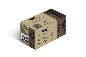 System Leveling - aplikační SET 100/100/1 - 1,5mm, karton