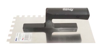 Hladítko nerezové 270x130mm zub 10mm - plastová rukojeť