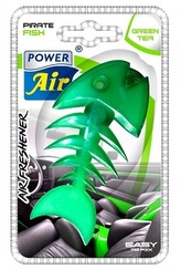 POWER Air - plastový osvěžovač vzduchu PIRATE FISH Green Tea