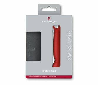 Victorinox 6.7191.F1 Swiss Classic 2-dielna súprava (nôž 11 cm + doska na krájanie), červená