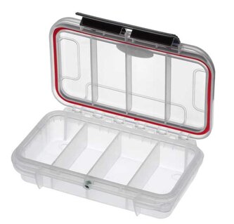 MAX Plastový box, 175x115xH 47mm, IP 67, barva transparentní, 4 přihrádky