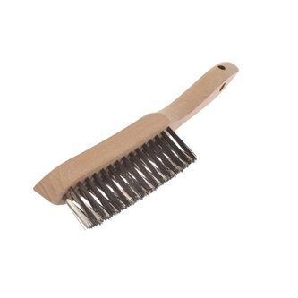 KART - ruční kartáč třířadý na koutové sváry - nerez hladký 0,35mm