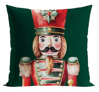 Vánoční polštář LOUSKÁČEK I. zelený 45x45 cm MyBestHome