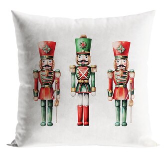 Vánoční polštář LOUSKÁČEK I. bílá 40x40 cm  Mybesthome