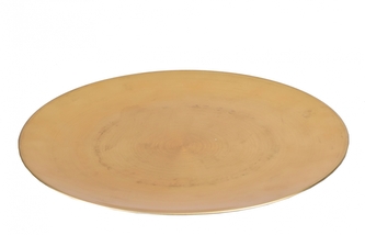 Plastový talíř zlatý 33x33x2 cm